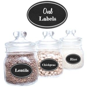 oval chalkboard labels
