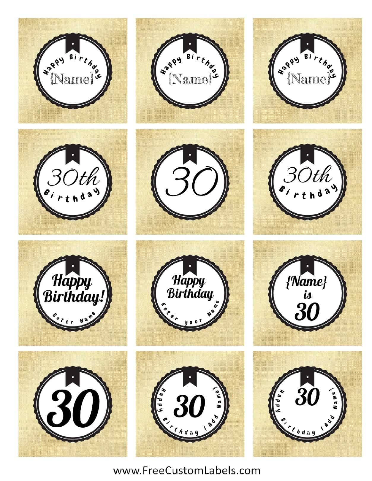 30th Birthday Cake Toppers 30th Birthday Cake Toppers