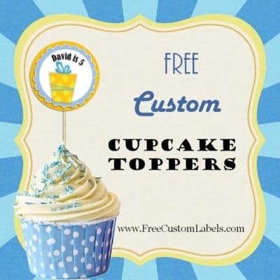 Happy birthday cupcake toppers