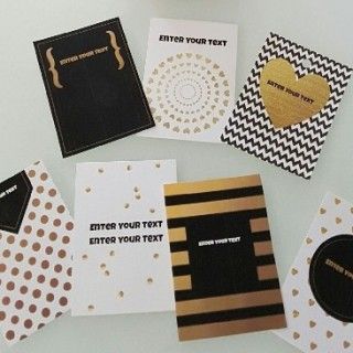 Black and Gold Labels
