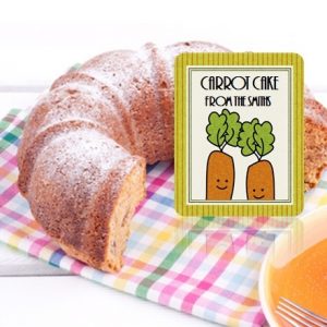 carrot label for carrot cake or carrot muffins