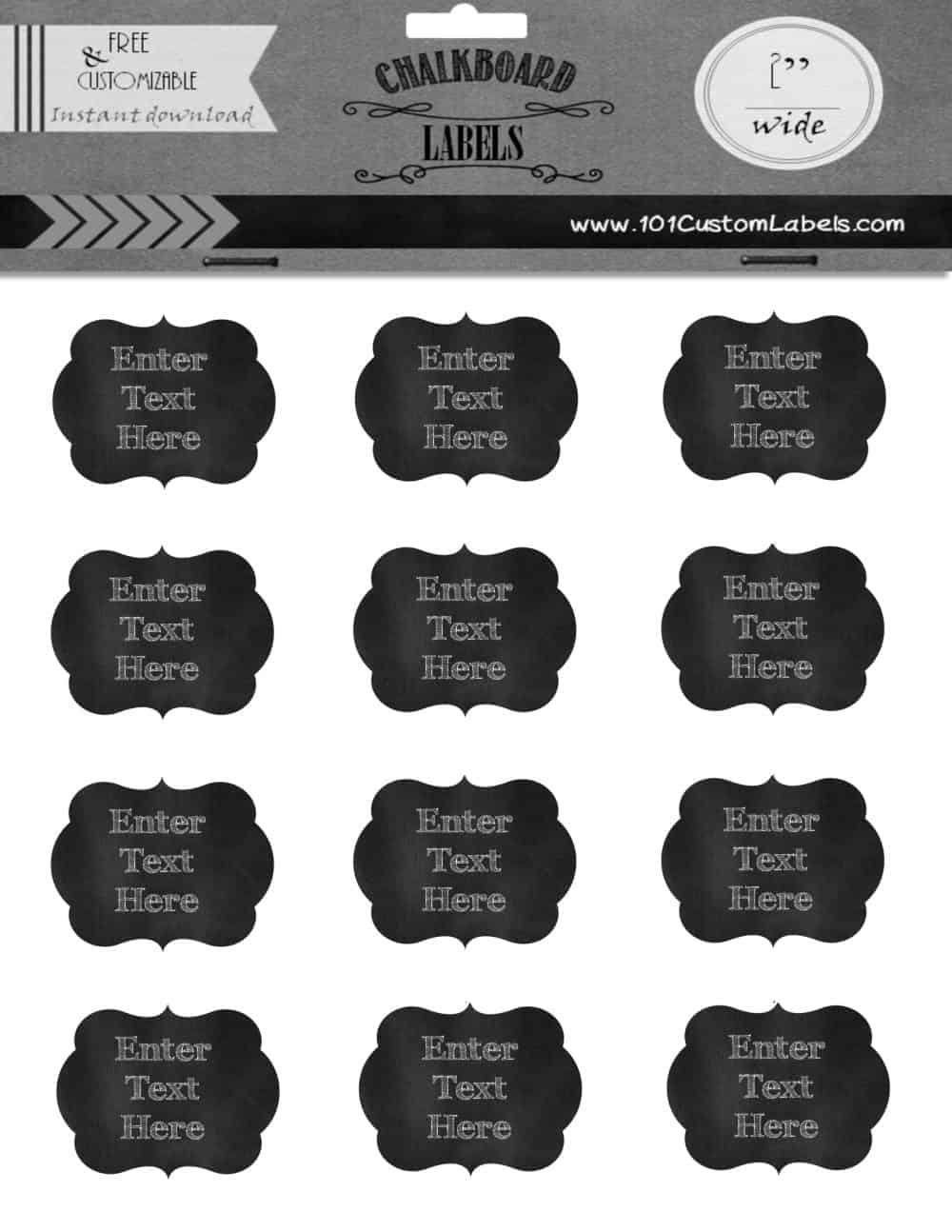 chalkboard labels 2inch