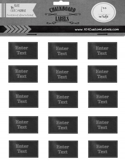 sheet of custom labels