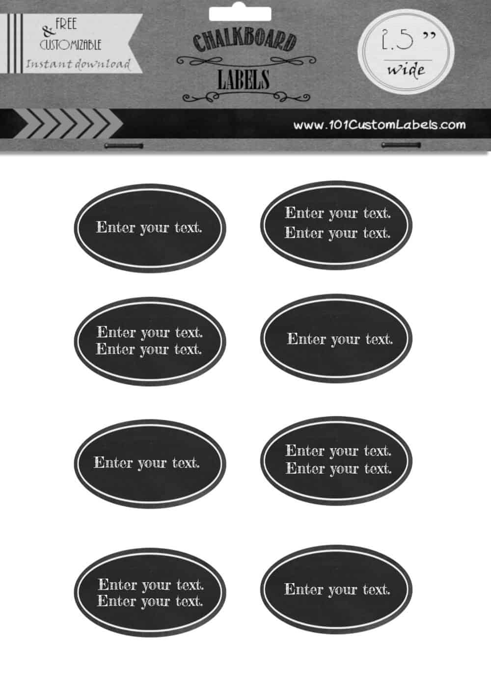 Oval Chalkboard Labels by Recollections™