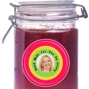 Canning label - make custom canning labels online with your text and/or photo. Turn your canned products into DIY personalized gifts.