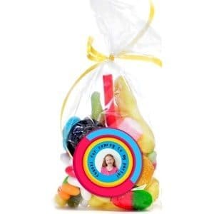 Custom labels with a photo of the birthday girl / boy to turn a simple bag of candy into a custom party favor. Print on sticker paper or regular printer paper and adhere with Mod Podge. So simple to make this unique party favor!