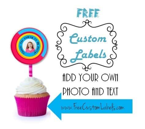 cupcake topper with photo