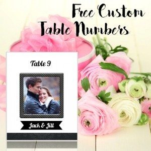 free wedding table number template