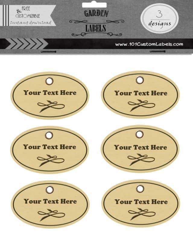 Free printable plant labels.