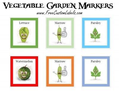 vegetable plant markers