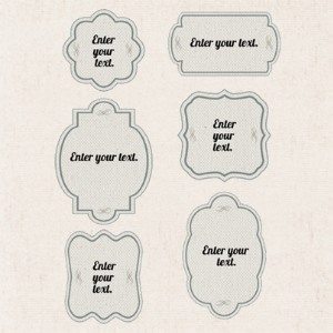 free printable vintage label that can be customized