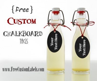 Oval Chalkboard Tags