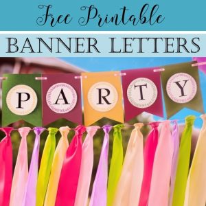 Free printable banner letters
