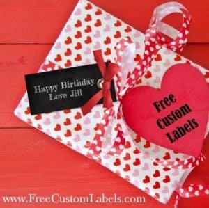 gift tag that can be customized