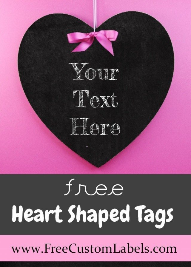 heart shaped tags