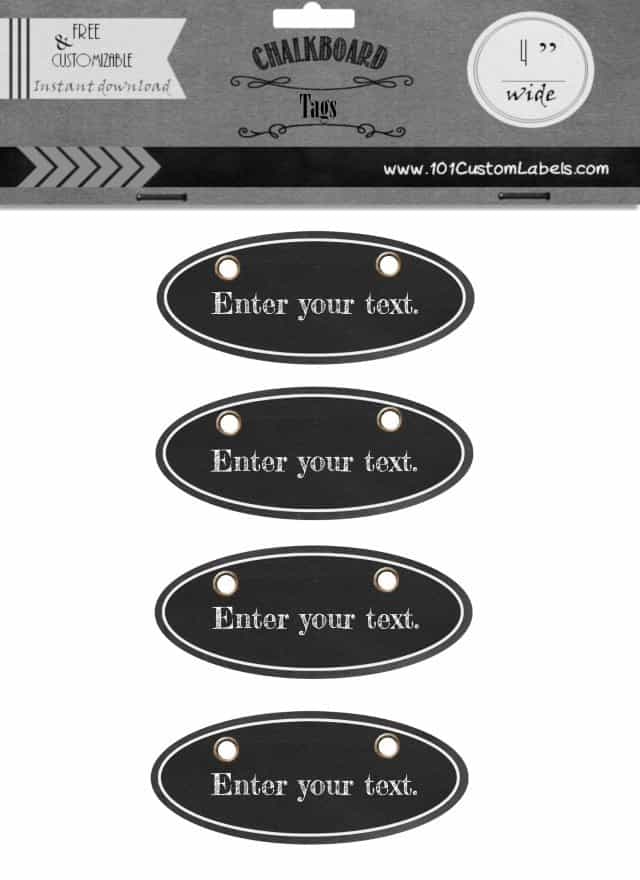 Heart shaped chalkboard labels