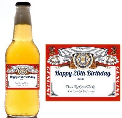 Budweiser label template