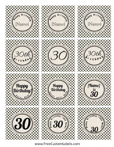 30th Birthday Cake Toppers