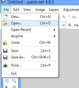 How to open a file