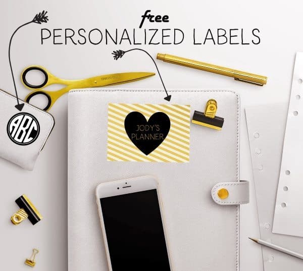 Free personalized labels