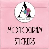 monogram stickers