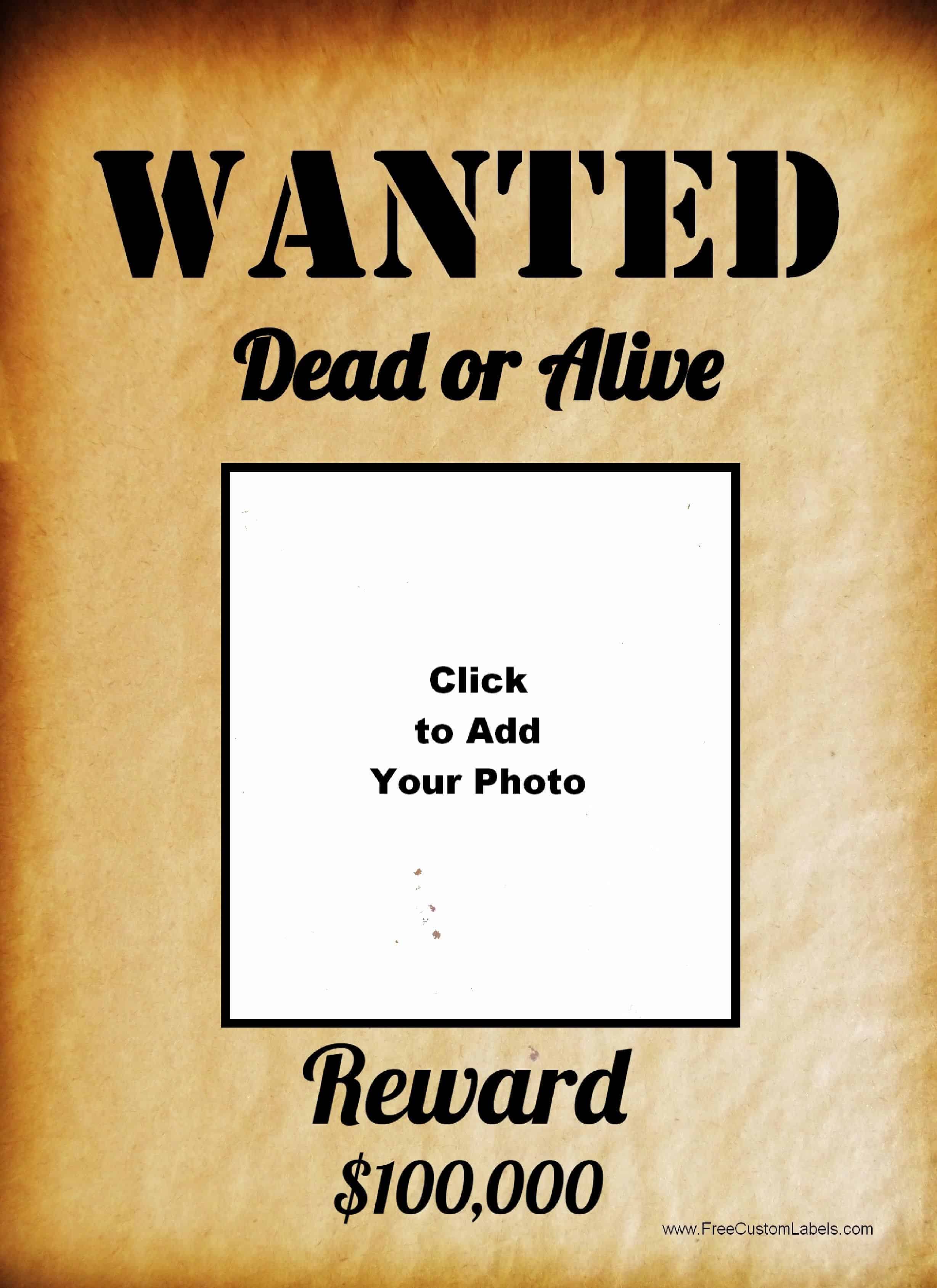 a wanted poster