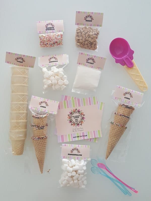 DIY Ice Cream Sundae Kit Gift Basket + Free Tags - An Oregon Cottage