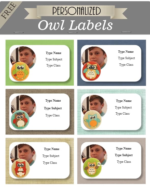 Owl labels