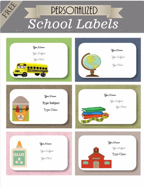 Free Kids School Labels Customize Online Print At Home Free Kids School Labels Customize Online Print At Home