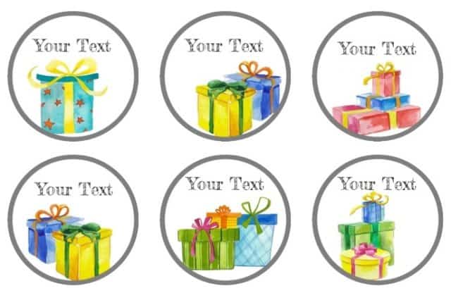 happy birthday stickers