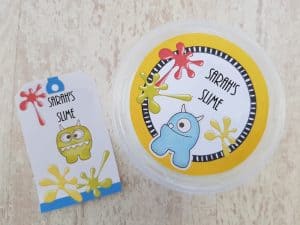 slime stickers and labels